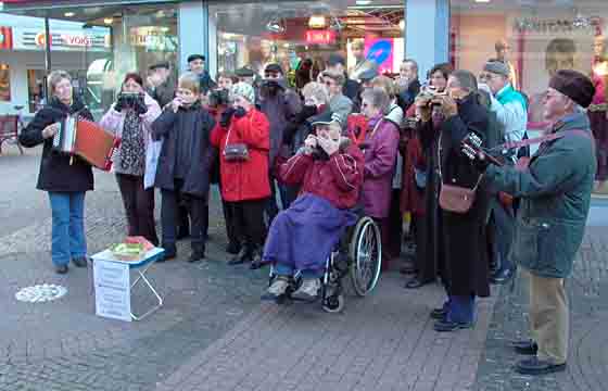 Benefizauftritt auf der Neustrae in Euskirchen.
