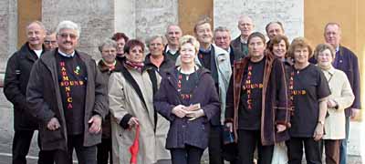 Gruppenbild auf dem Petersplatz